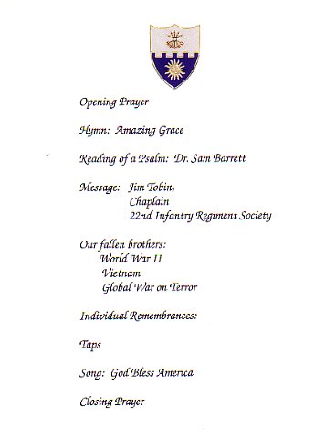 Memorial Service Program Page 2